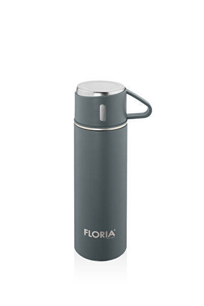 Floria Termoska Zilan ZLN0745 z nerezové oceli, objem 500 ml, 3 víčka, kterou lze použít jako hrnek