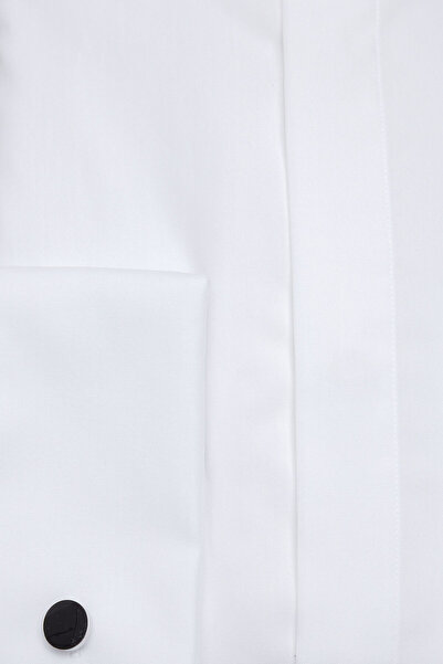 W Collection White Tuxedo Shirt