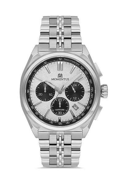 Momentus Sm340S-02Ss Men's Wristwatch 44 mm Case Dia, Stainless Steel Band, Sapphire Glass