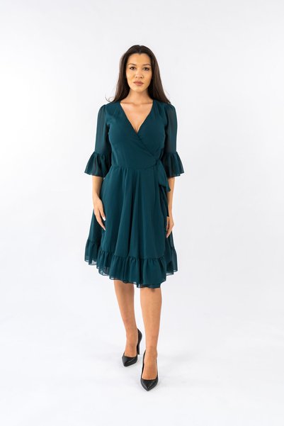 Gorgeaux Rochie Verde inchis Eleganta Claudia - XXL(44)