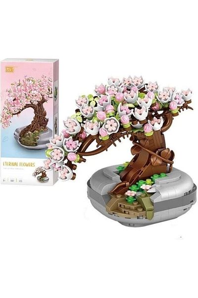 NillyToys Lz1661 Loz Sakura Cherry Tree Flower Blocks 426 Pieces