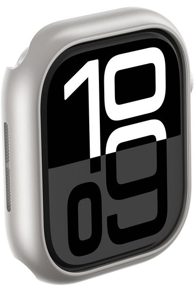 Amazingthing Amazing Thing Minimal designed for Apple Watch Series 10 46mm case cover - Silver