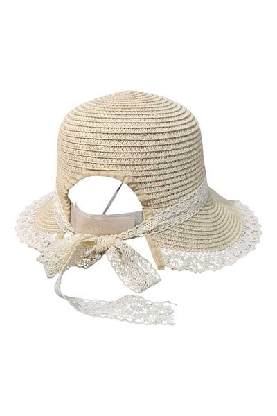 Aware Time Velcro Half Moon Straw Hat