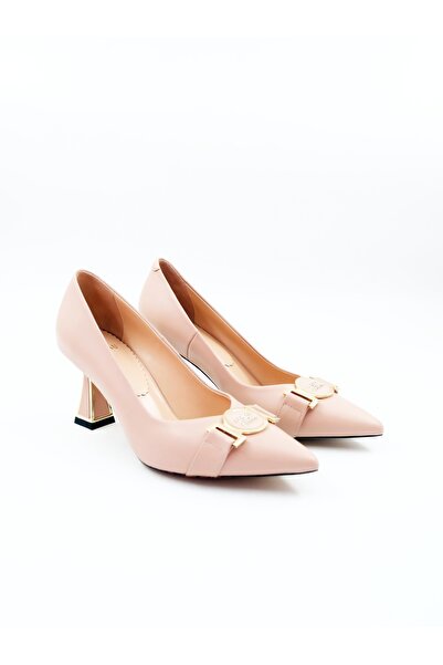 Tenau Pantofi cu toc de damă din piele naturală