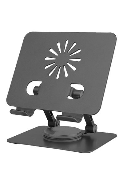 Coverzone iPad Compatible Angle Adjustable Tablet Stand with Stable Base, Foldable Portable Holder Zr756