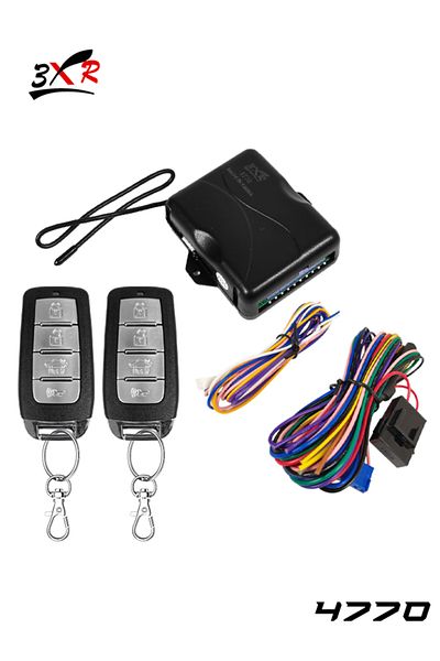 3XR Universal Car Keyless Entry System with Remote Lock Unlock, Trunk Release, Window Closer