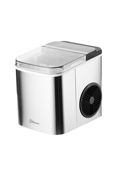 STARCREST STARCREST SIM-1201IX Ice Cube Maker, Capacity 12Kg/24h, Water Tank 1.3 l, Stainless Steel
