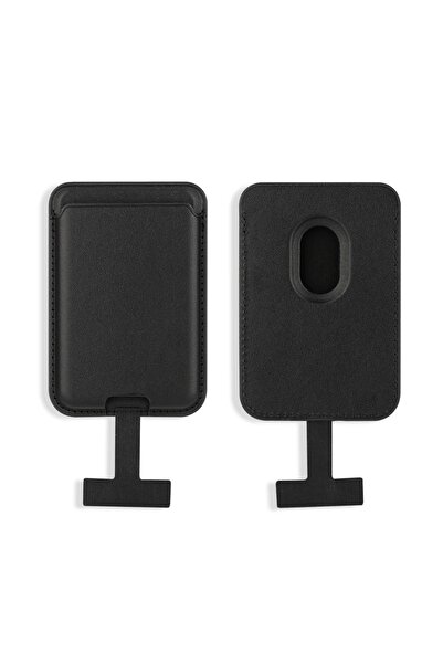 zore Dahili Şarj Soket Aparatlı Magnetik PU Deri Kartlık CRD-09