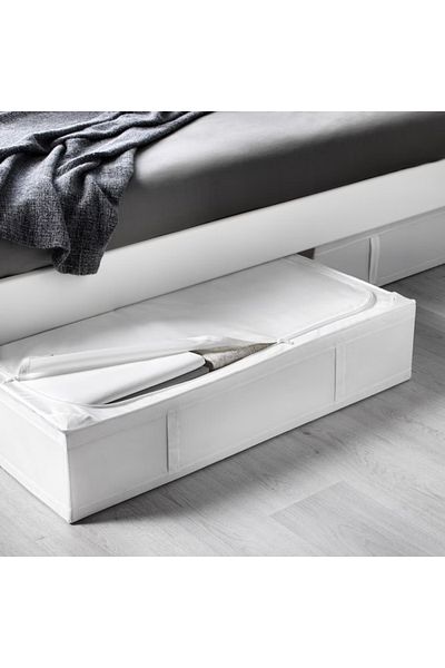 IKEA SKUBB Storage Case, White, 90x53x19 cm – Dust-Proof & Space-Saving Organizer | IKEA