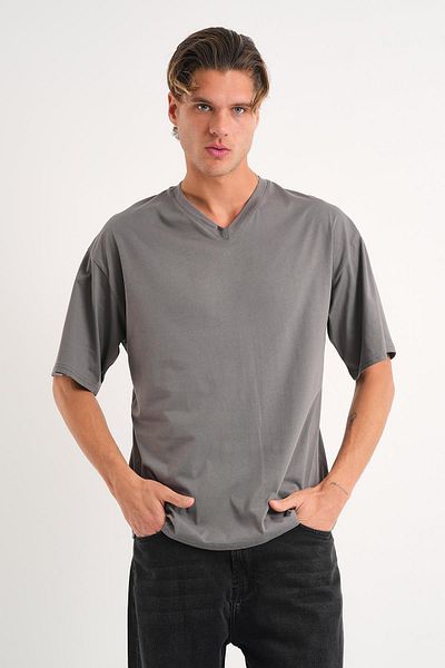 ALEXANDERGARDI Μπλουζάκι με λαιμόκοψη V Oversize (E24-742A)