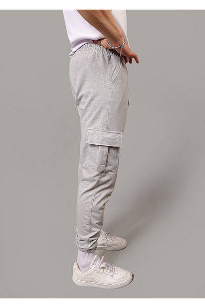 EydaMoon Unisex Cargo Pocket Standard Fit 2 νήματα ελαστικά πόδια φούτερ