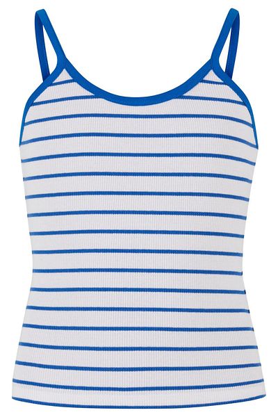 Urban Classics Mädchen Gestreiftes Rippen-Basic-Top
