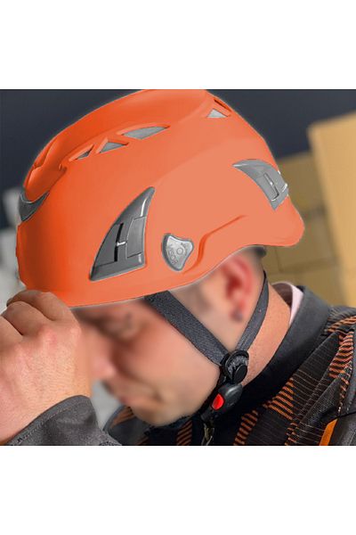 Badem10 Adjustable 51-62 cm Mountaineer Climbing Hard Hat Orange Color Head Protective Helmet Ce En12492 Certified