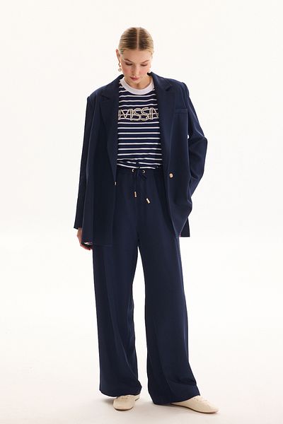 Missemramiss Navy Blue 4724 Jacket Pants Vita Set