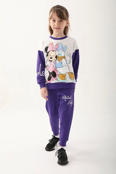 Minnie Mouse Σετ Παιδική Φόρμα Μωβ
