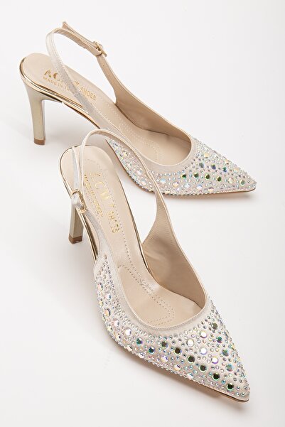 ACMZ SHOES Stiletto taşli ayakkabı