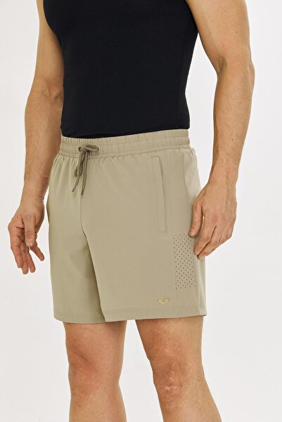 Marco Ferry Erkek StretchFit İçi Astarlı Esnek Sporcu Şortu Bej 2658-B