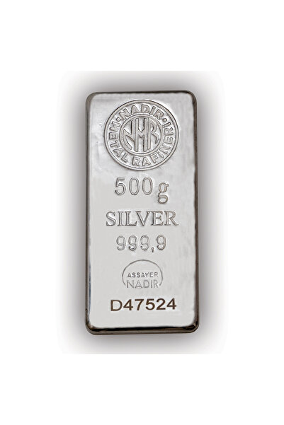 NADİR Nadir 500 gr Nadir Külçe Gümüş