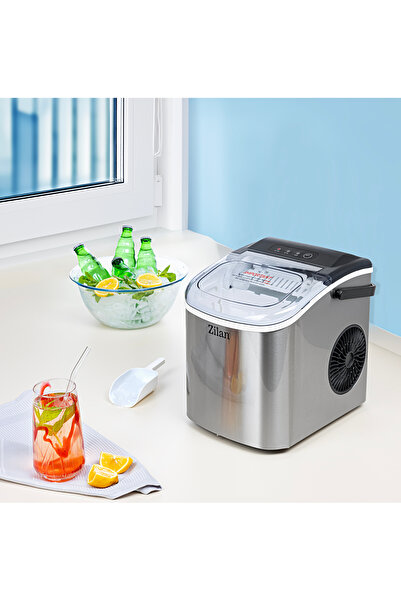 Zilan παγομηχανή ZLN1177, 12-15 κιλά πάγου την ημέρα, ανοξείδωτο ατσάλι, 95W