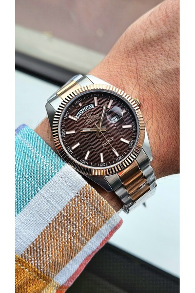 Raymond RYM-61001 RAYMOND KLASİK ERKEK KOL SAATİ - ÇELİK VE MİNERAL CAM - 2 Y...