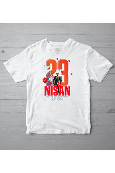 BB T SHIRTS 23 aprilie Tricou pentru copii colorat cu imprimeu digital 100% bumbac organic