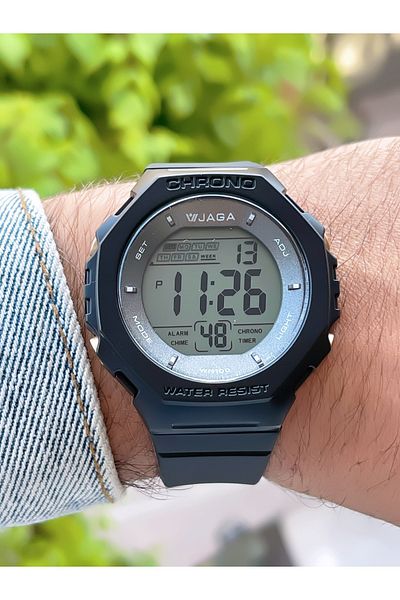 Jaga 10 Atm Waterproof Digital Men's Wristwatch with Chronometer