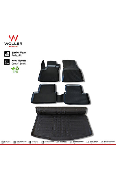 wöller Renault Megane 4 Uyumlu Paspas Bagaj Havuzu Hatchback 2015 Sonrası 3d ...