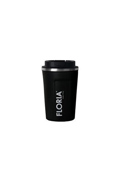 Floria Termohrnek na kávu ZLN9969, objem 380 ml, vnitřek z nerezové oceli, dvojité stěny, černý