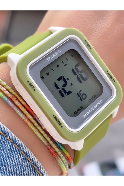 Jaga 10 ATM SU GEÇİRMEZ DİJİTAL ALARMLI GENÇ KOL SAATİ