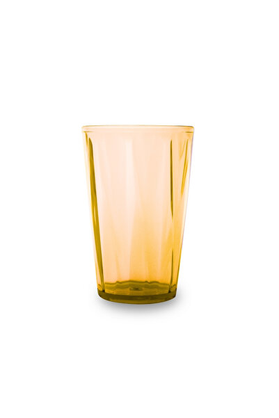 shop Rodoplu Basics | Meşrubat Bardağı, Turuncu, Kırılmaz, Cam Görünümlü Plastik Bardak, 400 ml