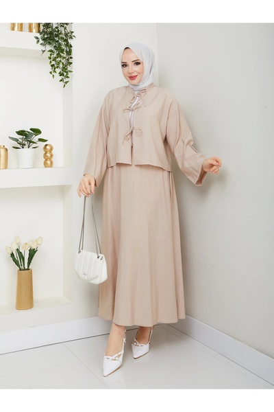 Moda Echer Σετ με υφασμάτινη φούστα φράουλα με δέσιμο μπροστά