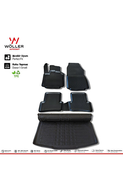 wöller Renault Clio 4 Uyumlu Paspas Bagaj Havuzu Hatchback 2012 2019 Arası 3d...