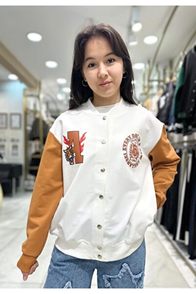 Minimoda Kids DVOJNAKOVNA TKANINA, ŽAKETA ZA DEVOJČICE SA ŠTAMPOM