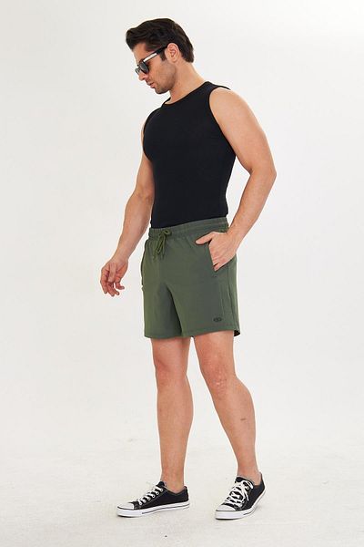 Marco Ferry Ανδρικό StretchFit Εσωτερική επένδυση Ευέλικτο Αθλητικό Σορτς Χακί 2658-H