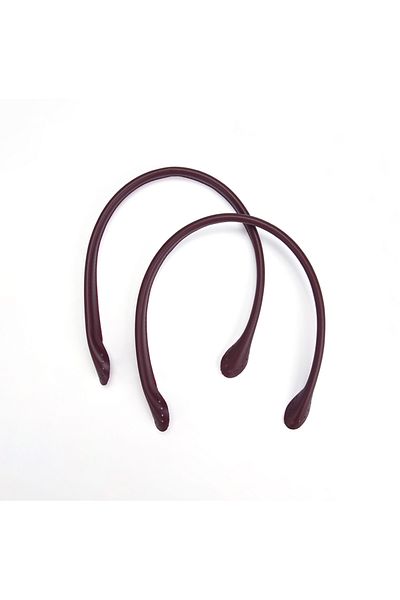 Sultan Tubular Leather Bag Sapi - 2 Pieces Bordo
