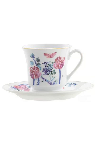 Domotti Tea or coffee serving set, 12 pieces, 6 people, Clara