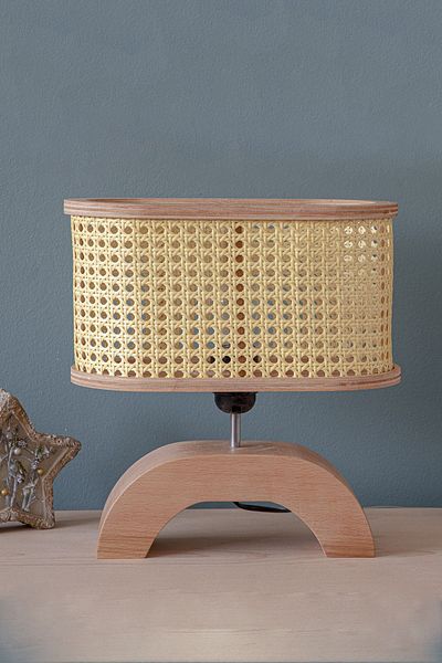 AHŞAP FABRİKASI Istanbul Series Avşa Wooden Lampshade with Hazeran