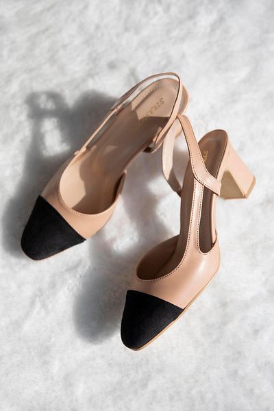 STRASWANS Paris Women's Leather Heeled Shoes Tan