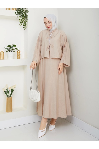 Moda Echer Σετ με υφασμάτινη φούστα φράουλα με δέσιμο μπροστά