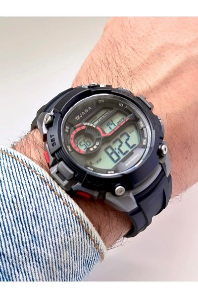 Jaga Digital Men's Wristwatch