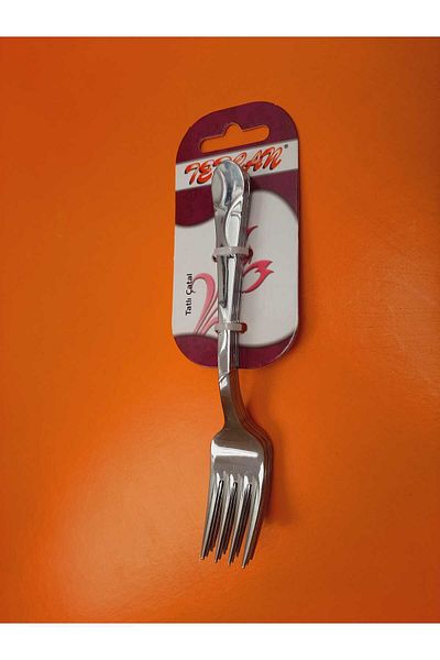 Tercan çelik Crescent Dessert Fork 6 Pieces Quality Long Lasting Dessert Fork