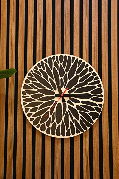 ERDİZDEN Mandala Patterned Double Laser Cut Mdf Wall Clock from Erdiz