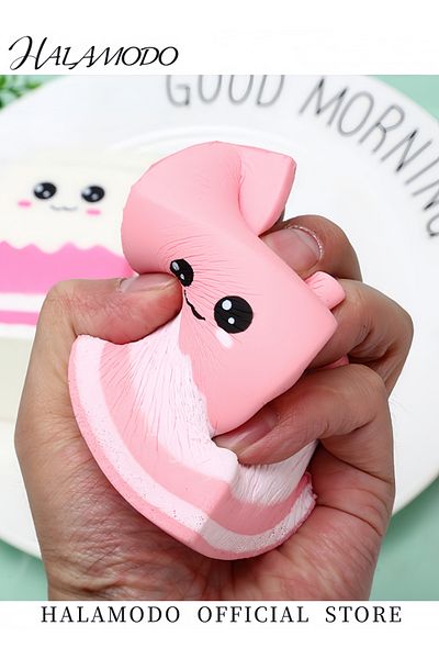 HALAMODO Milk Bag Decompress Toy Soft Charms Decompress Toys Carton Slow Rising with Kawaii