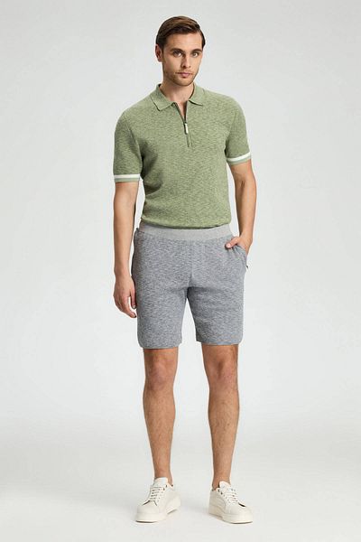 Hemington Pure Cotton Light Gray Knitwear Shorts