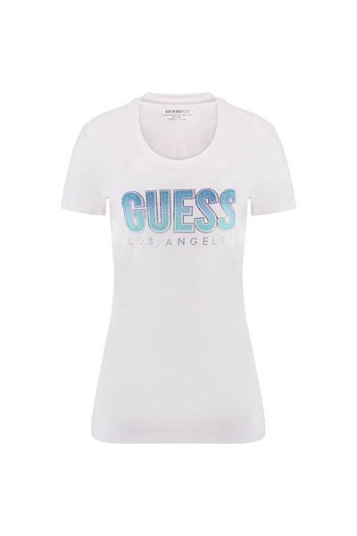 Guess Tricou Slim Fit pentru femei Cn Ss Glitter