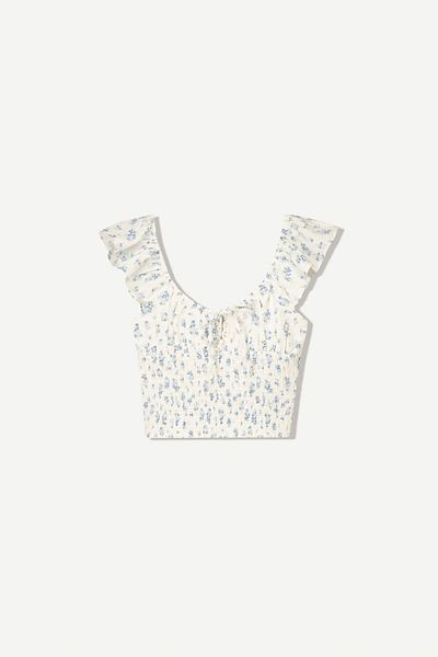 Bershka Rustic gathered top