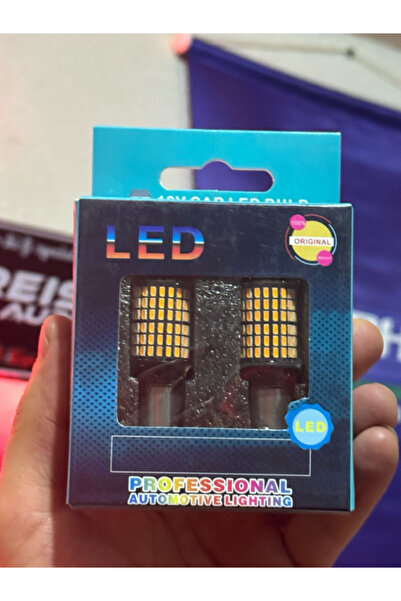 derin car design TURUNCU 144 LED'Lİ TEK DUY 12 VOLT SİNYAL STOP AMPUL