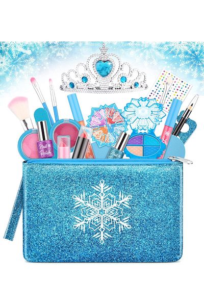 COOYA Kids Makeup Kit, Washable Real, Princess Frozen Toys, for 4plus Year Old Kids
