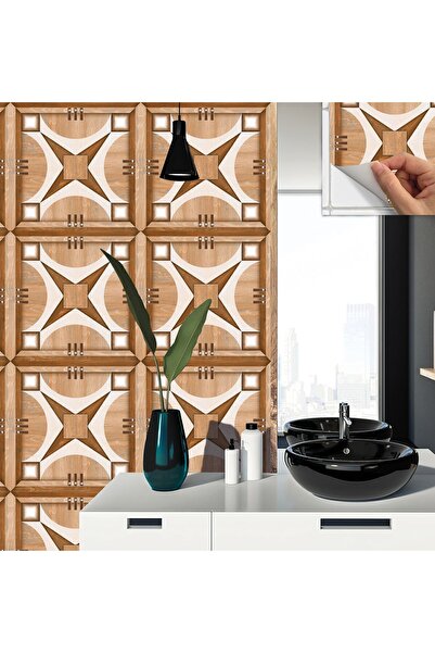 TİNK Kendinden Yapışkanlı Ahşap 011 Desenli Pvc Karo 30x30 Cm (33 ADET) 3m2