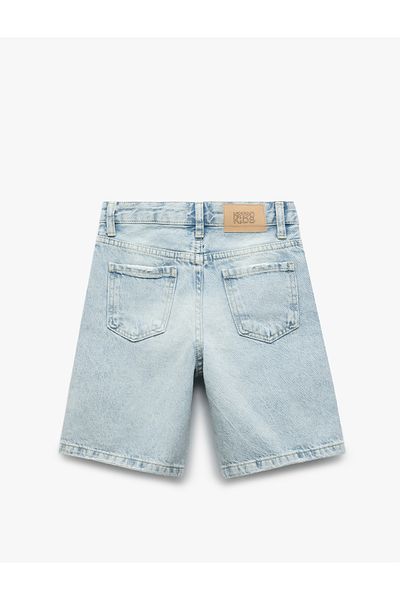 Koton Pantaloni scurți Capri din denim din bumbac
